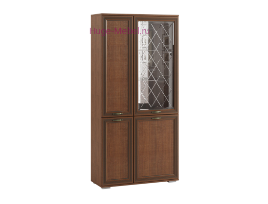 Шкаф с витриной "Ливорно ЛШ-6" орех