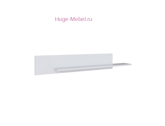Полка настенная "Плейона" белая