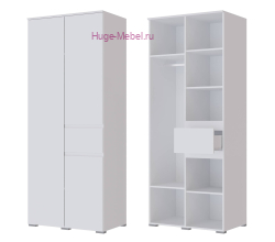 Шкаф 2-х створчатый "Плейона" белый