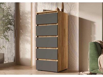 Комод "Хелен КМ 03" графит+крафт Комод "Хелен КМ 03" графит+крафт