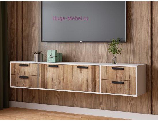 Тумба ТВ 2.2 метра "Парус-12 дуб канадский"