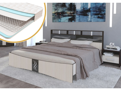 Кровать с матрасом Эрика эконом 160х200