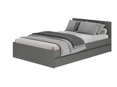 Каркас кровати 120 "Симпл КР-07" графит