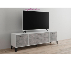Тумба ТВ "Парус-13 белый/ателье"