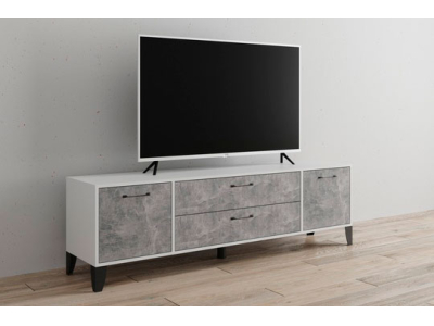 Тумба ТВ "Парус-13 белый/ателье"