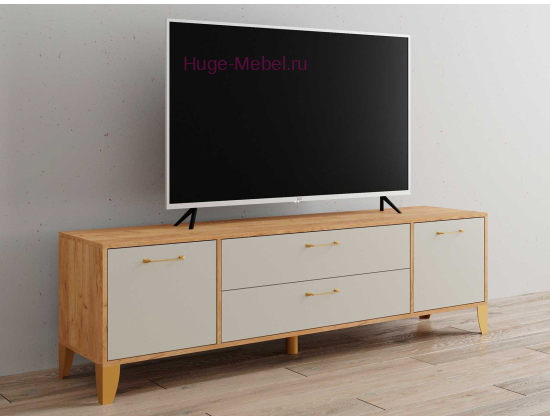 Тумба ТВ "Парус-13 кашемир/крафт золотой"