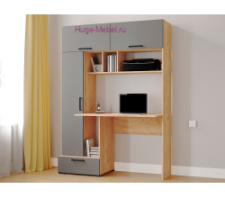 Стол компьютерный "Квартет-11" графит/крафт золото