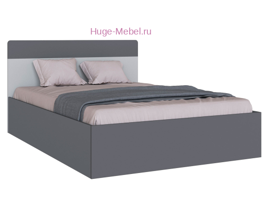 Каркас кровати 140х200 "Вегас" графит серый