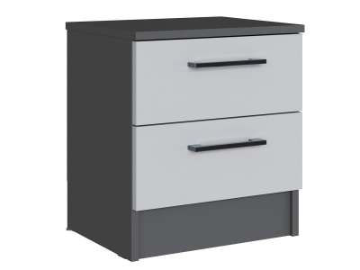 Прикроватная тумба "Вегас" графит +серый камень Прикроватная тумба "Вегас" графит +серый камень