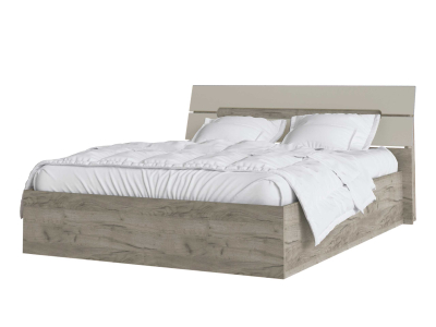 Кровать 160х200 "Гавана" кашемир/крафт серый с основанием ЛДСП Кровать 160х200 "Гавана" кашемир/крафт серый с основанием ЛДСП