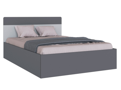 Кровать 140х200 "Вегас" графит с основанием ЛДСП Кровать 140х200 "Вегас" графит с основанием ЛДСП