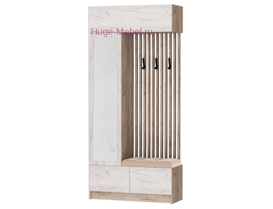 Прихожая "Руэлла" центральная секция дуб крафт