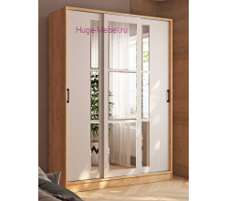 Шкаф-купе 160 см "Стиль-2" кашемир +дуб крафт