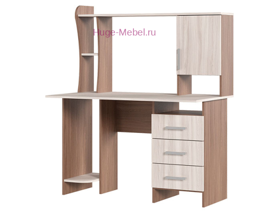 Стол компьютерный №5 шимо светлый+шимо темный