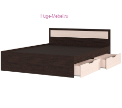 Кровать двуспальная с ящиками КР 604 венге