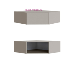 Антресоль Н300 для углового шкафа "Мадрид" кашемир (угол скос)