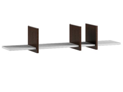 Навесная полка "Модена МН-1" анкор светлый +венге