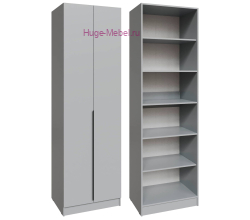 Шкаф 75 см с полками "Мадрид" серый камень