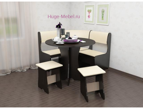 Кухонный уголок "Андрей-1 венге/бежевый"