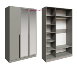 Шкаф "Мадрид" 1,4 м с зеркалом мокко