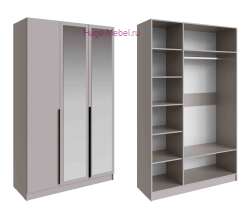 Шкаф "Мадрид" 1,4 м с зеркалом кашемир