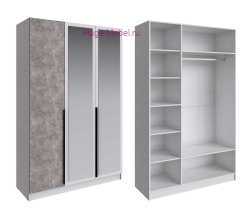 Шкаф "Мадрид" 1,5 м с зеркалом ателье