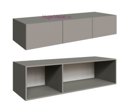 Антресоль Н300 для шкафов "Мадрид" 1.5 метра (мокко)