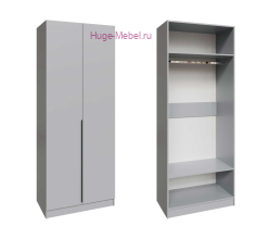 Шкаф 90 см "Мадрид" серый камень
