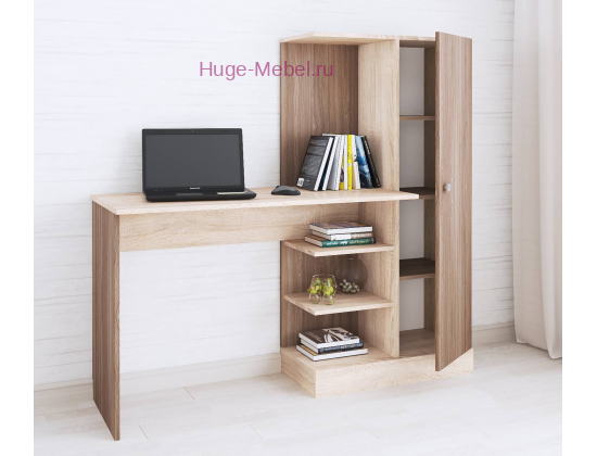 Стол компьютерный "Квартет-6 Ясень / Сонома"