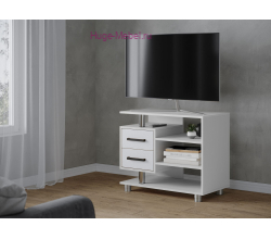 Тумба для телевизора ТВ 011 2Я белая